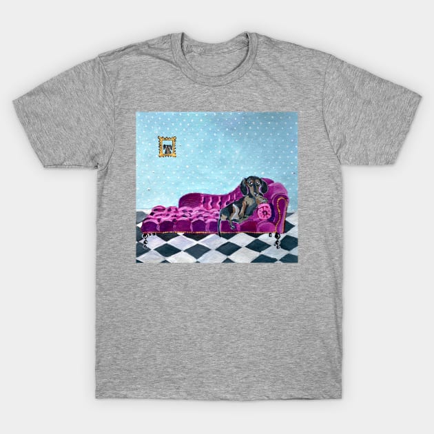Purple Sofa T-Shirt by Novaart